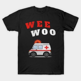 WEE WOO Ambulance! Crackle Edition T-Shirt